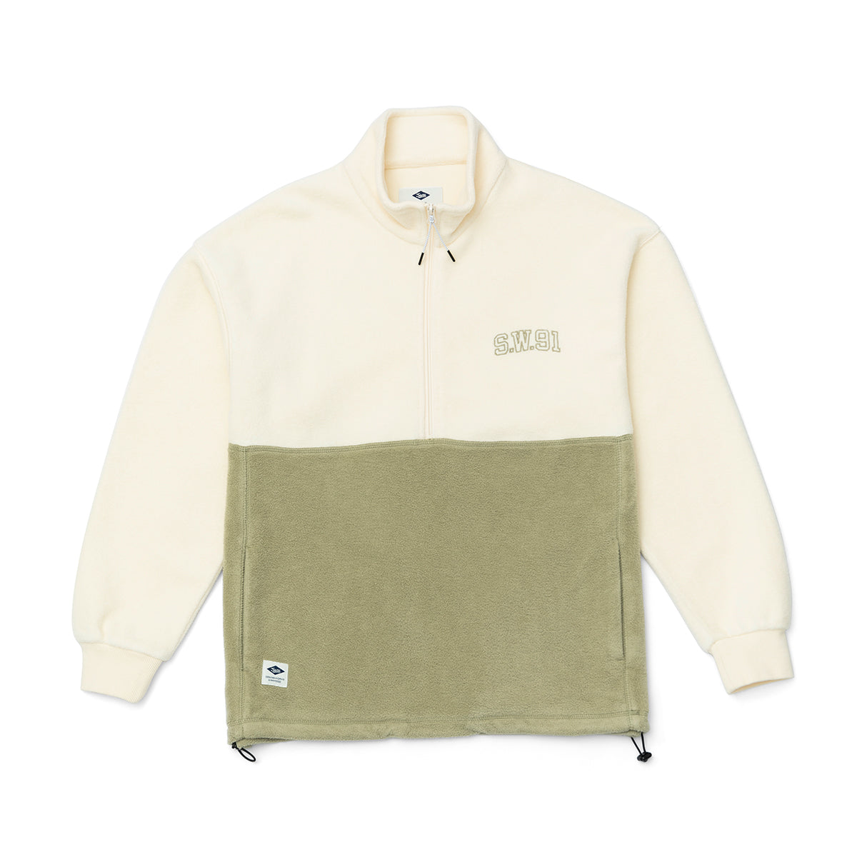 Men's Half  Tube Reverse Bottom Embroidered Sweatshirt