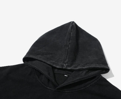 360g Heavy Cotton Distressed Washed Hoodie Drop-shoulder Loose Fit Sweatshirt