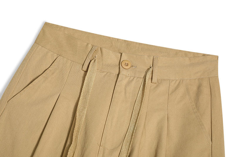 Retro Multi-pocket Straight Cargo Pants Men