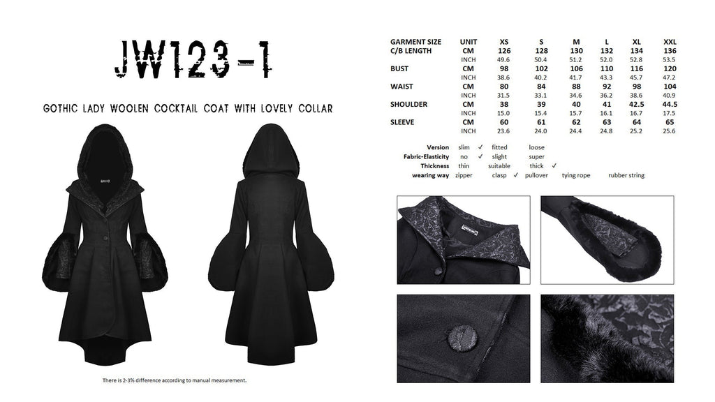 Simple And Versatile Stand Collar Coat Wool Coat