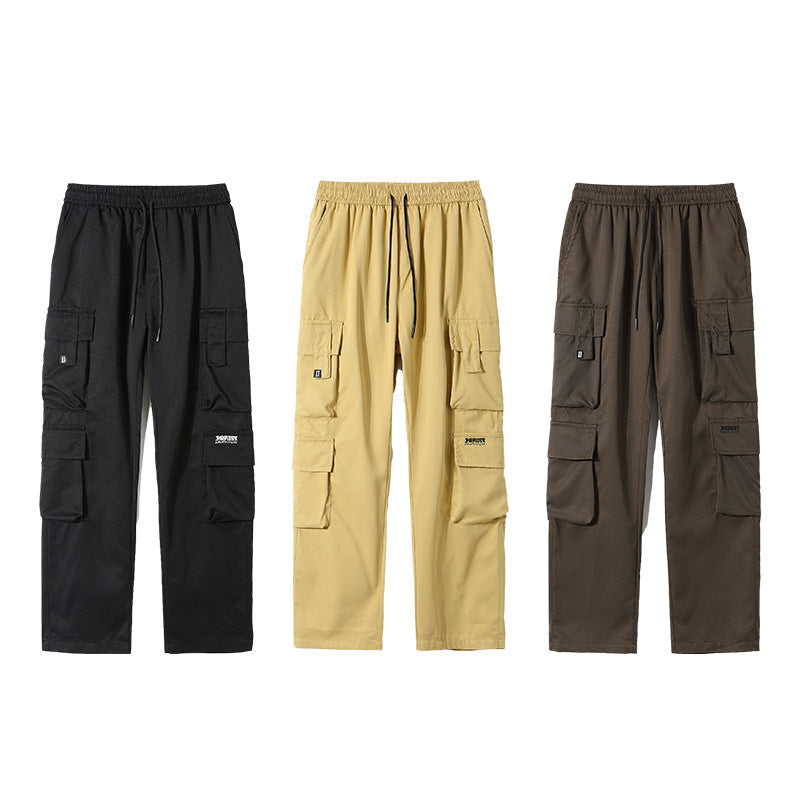 Retro Functional Multi-pocket Cargo Pants Men