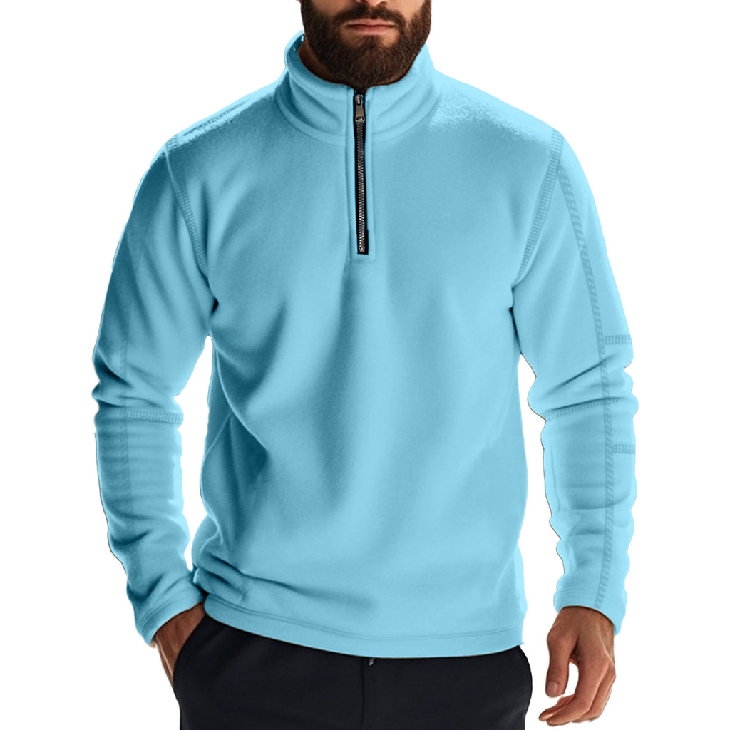 Men's Long Sleeve Solid Color Sweatshirt