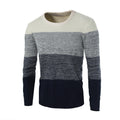 Men's Sweater Pullover British Slim Round Neck Color Matching