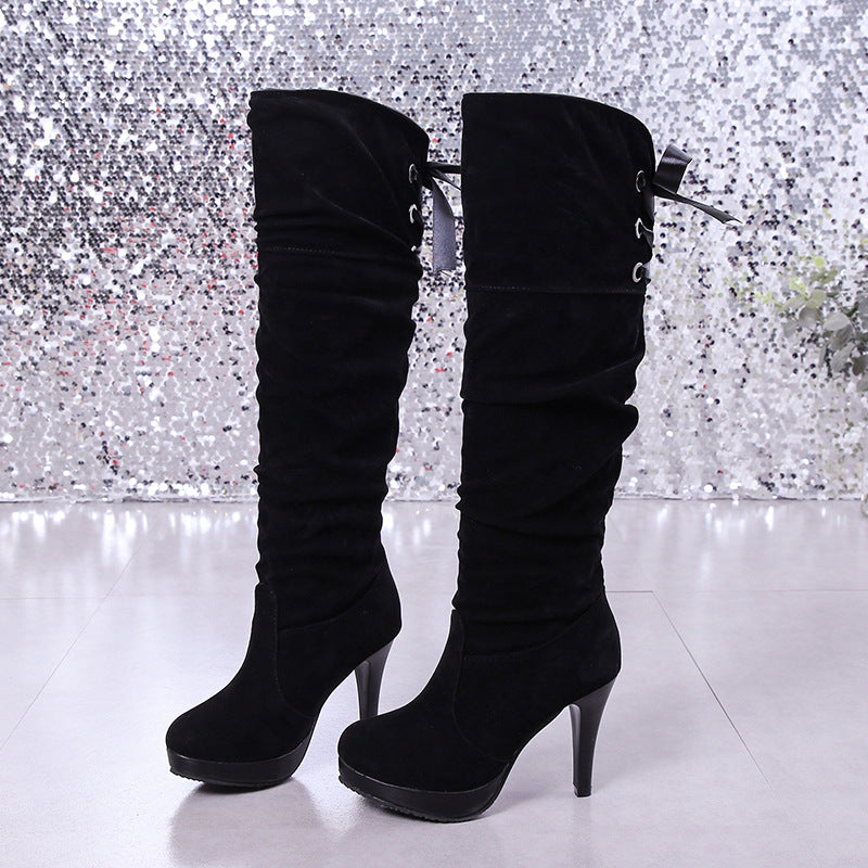 New all-match high heel women over the knee boots