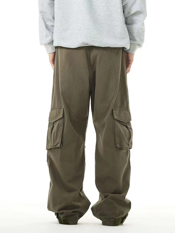 Fashion American Multi-pocket Cargo Pants Men