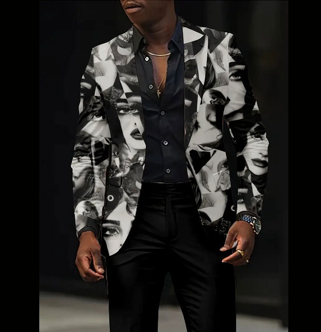 Casual All-match Dark Men's Coat