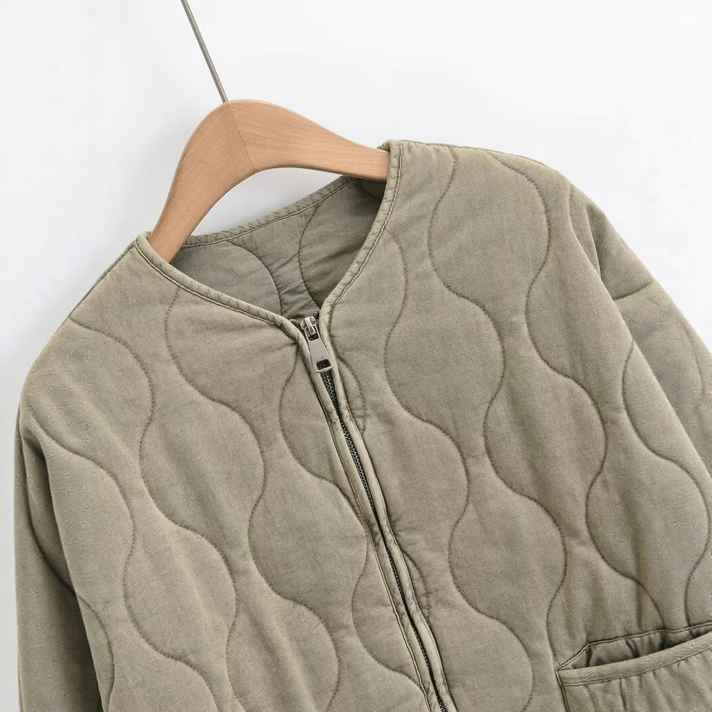 Women's Fashionable Casual Loose Cotton Padded Jacket