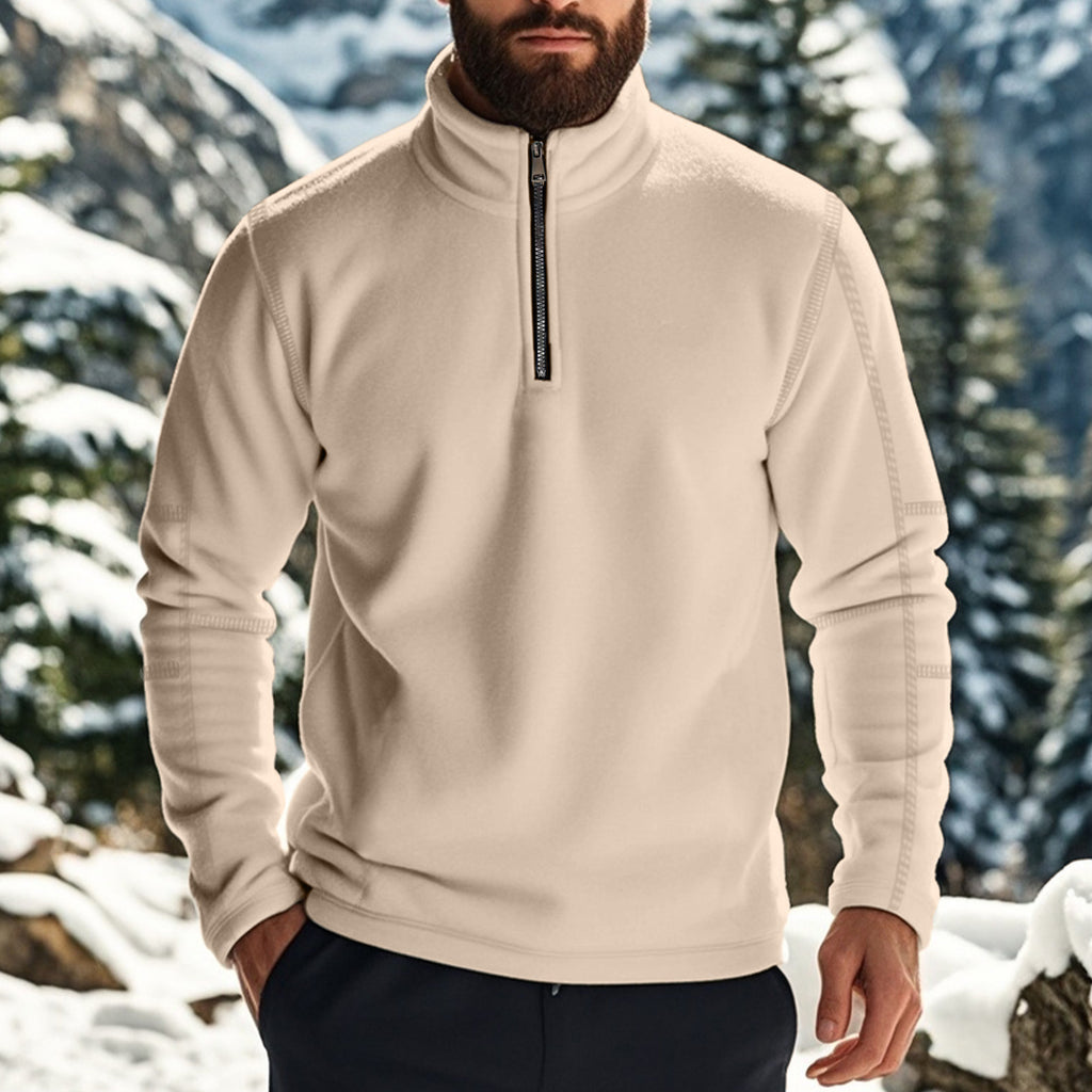 Men's Long Sleeve Solid Color Sweatshirt