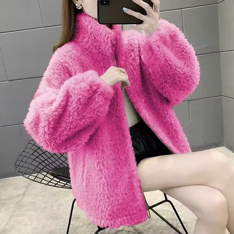 Berber Fleece Coat Women's Thickened Short One