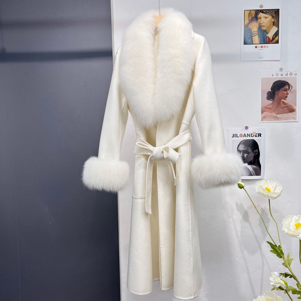 Autumn And Winter Fur Coat Wool Double-sided Coat Women's Long