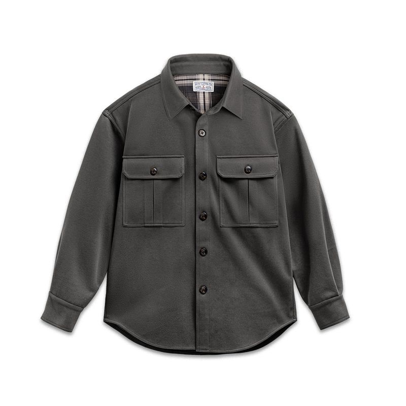 American Retro Woolen Shirt Jacket For Men