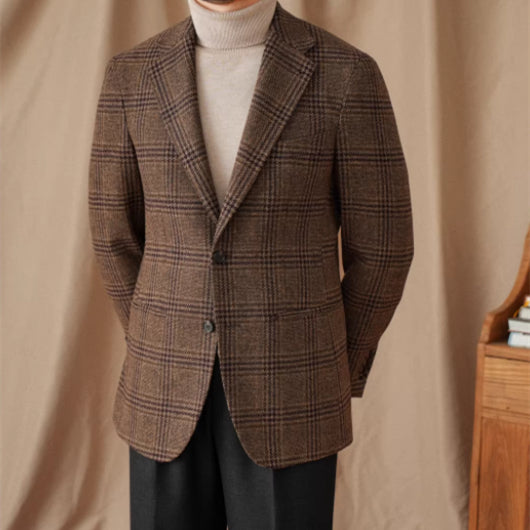 50 Wool Retro Italian Gentlemans Attire Warm High-End Tailored Suit