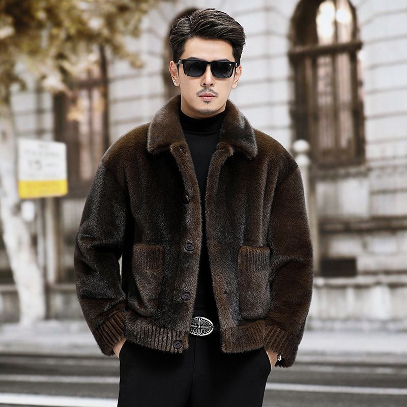 Men's Fur Chenille Coat