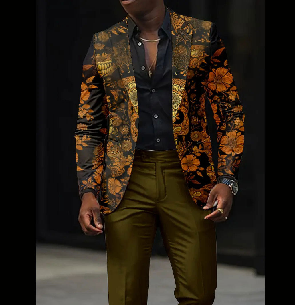 Casual All-match Dark Men's Coat