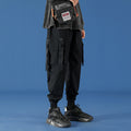 Overalls men's autumn tie-foot radish pants streamer pocket