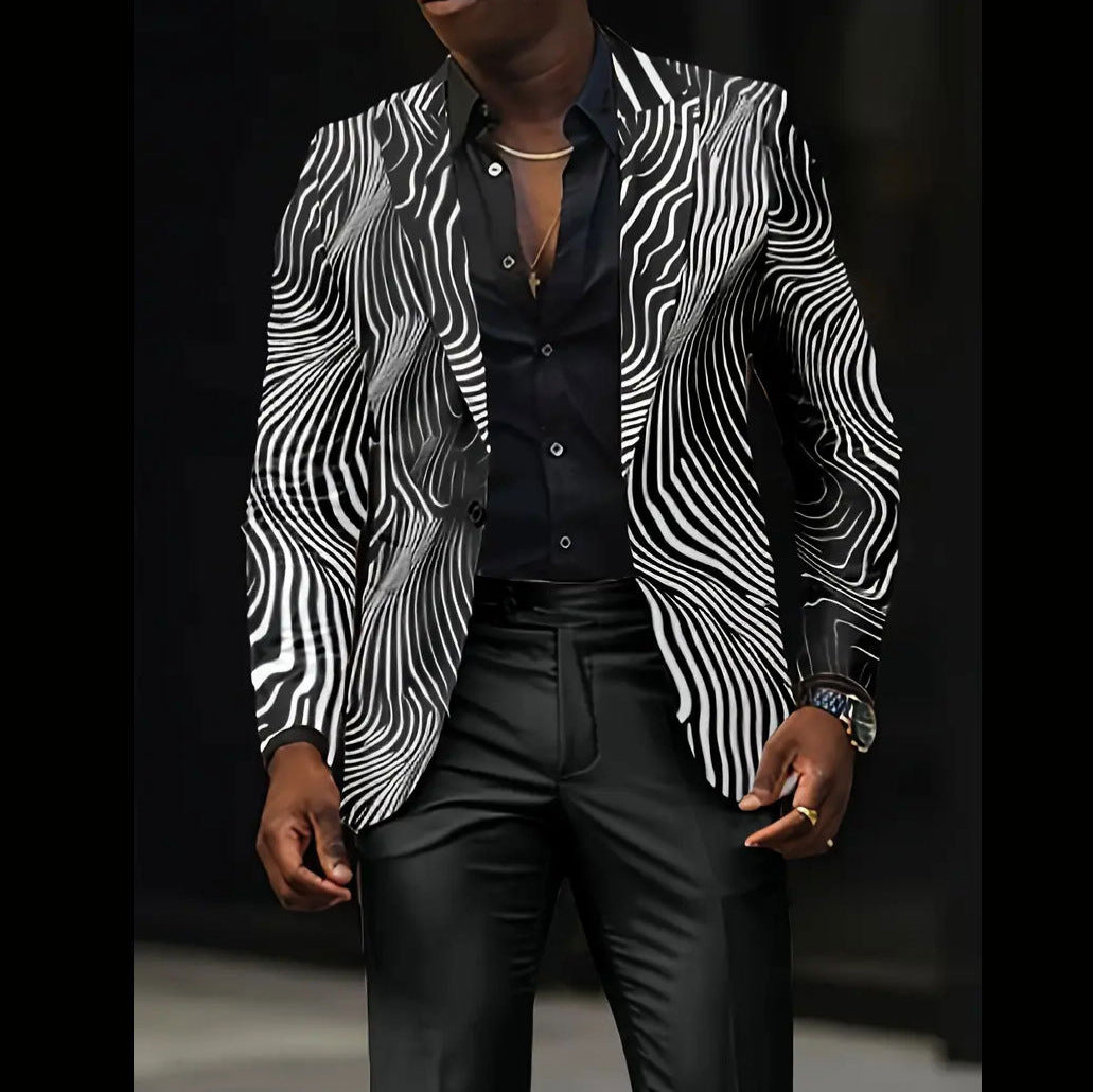 Casual All-match Dark Men's Coat