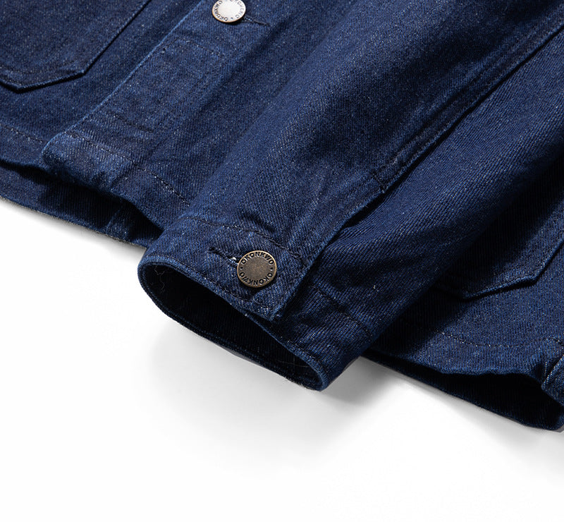 Women's Retro French Workwear Denim Jacket