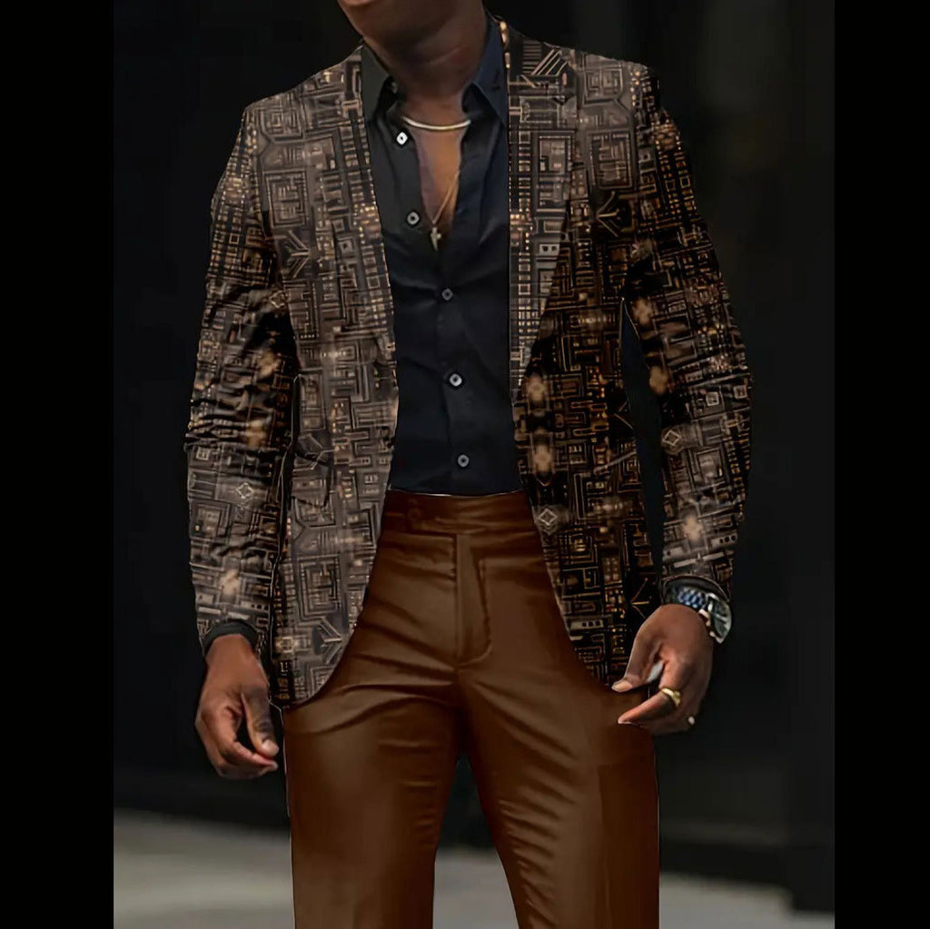 Casual All-match Dark Men's Coat