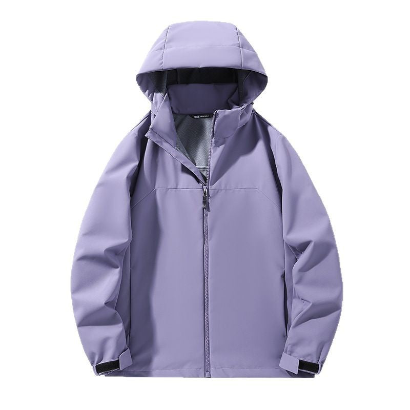Outdoor Couple's Hardshell Jacket Single-Layer Hiking Coat