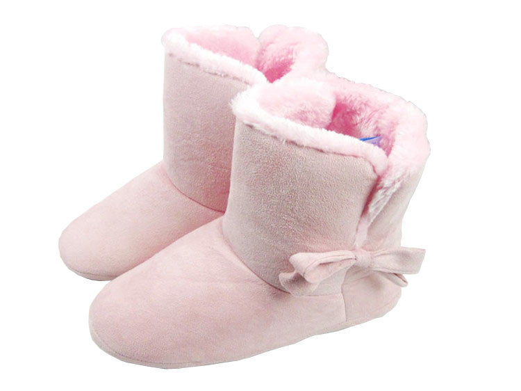 Removable And Washable Bow Style Heated Shoes