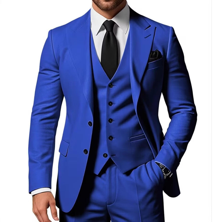 New Mens Three-piece Business Suit