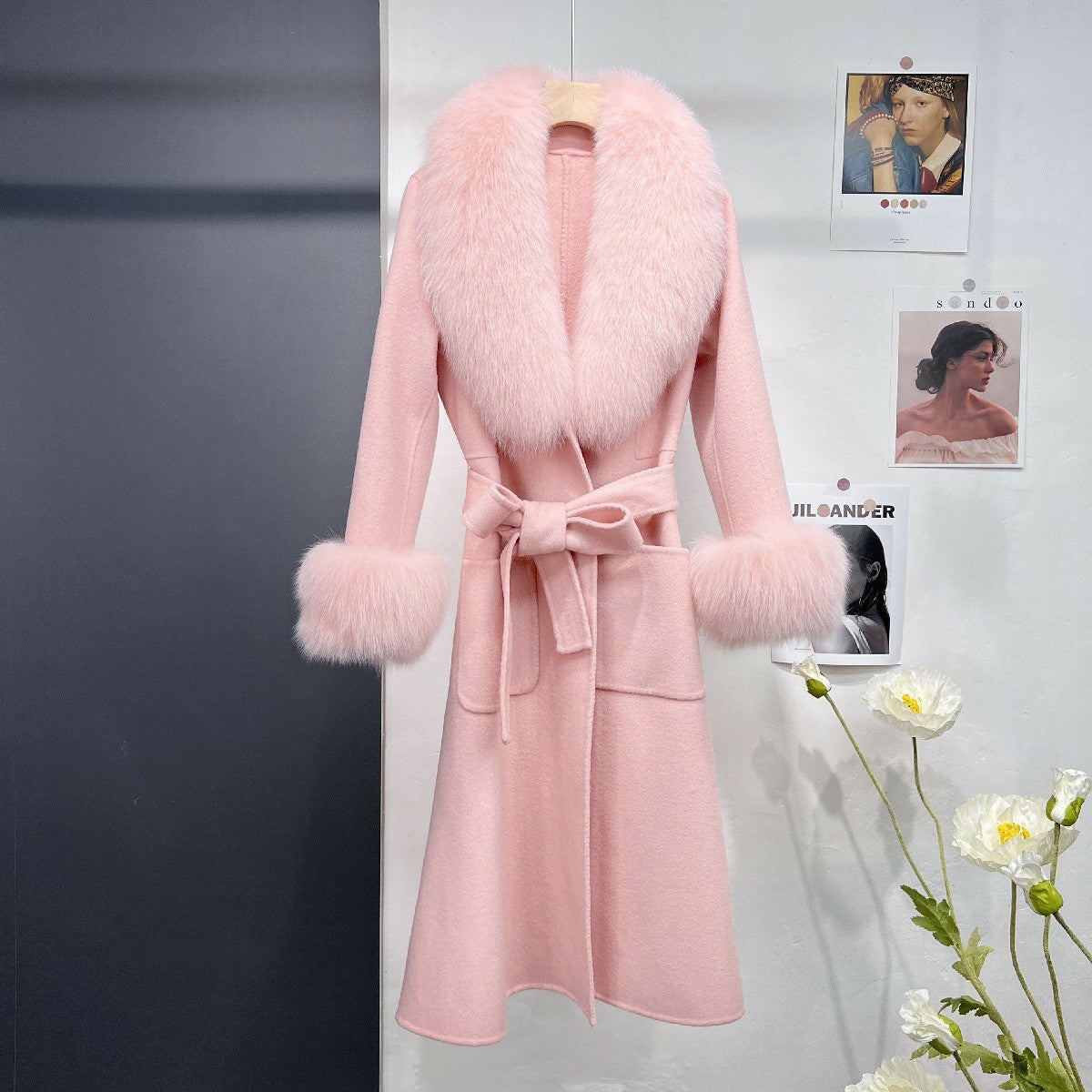 Autumn And Winter Fur Coat Wool Double-sided Coat Women's Long