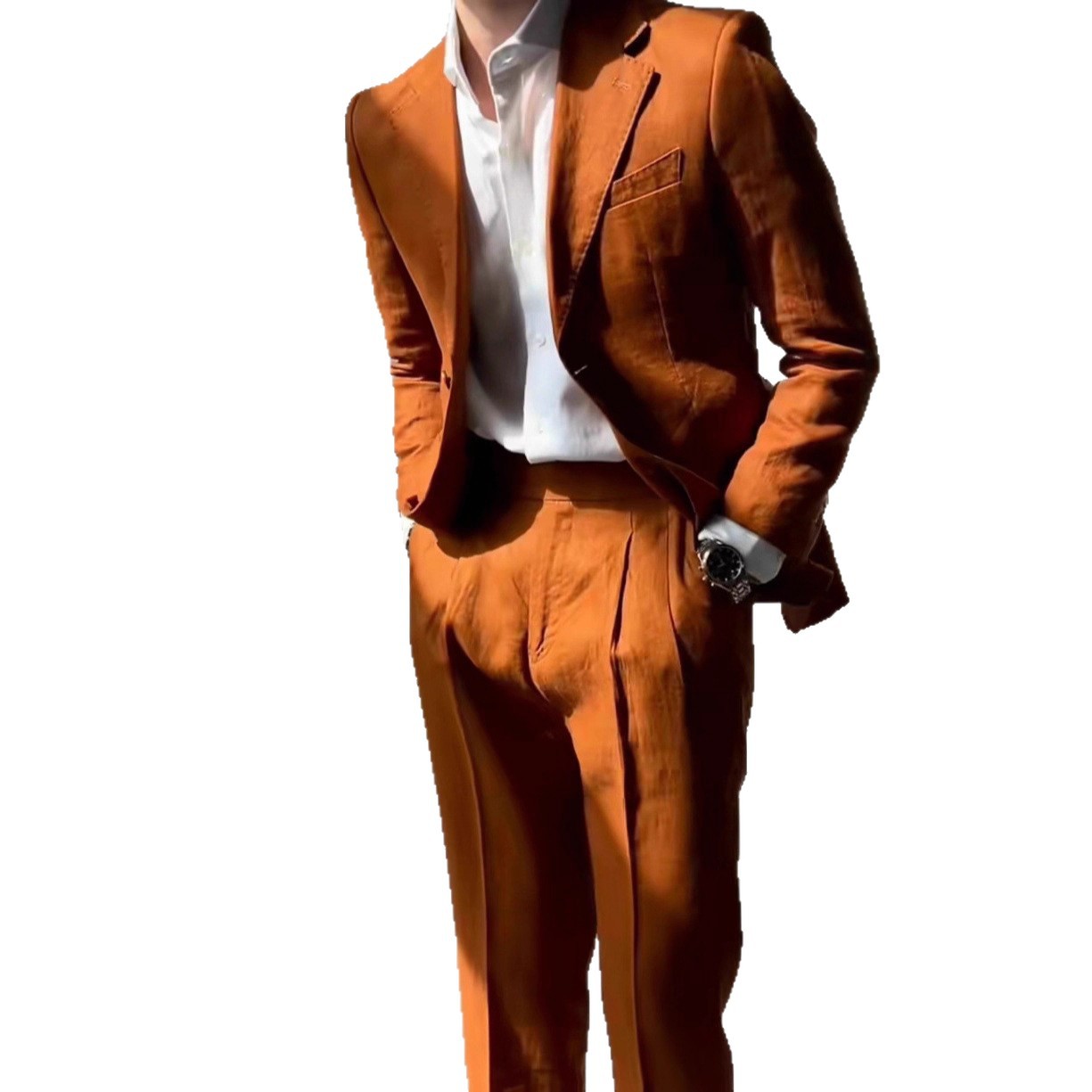Casual And Lightweight Business Men's Trousers Top Suit