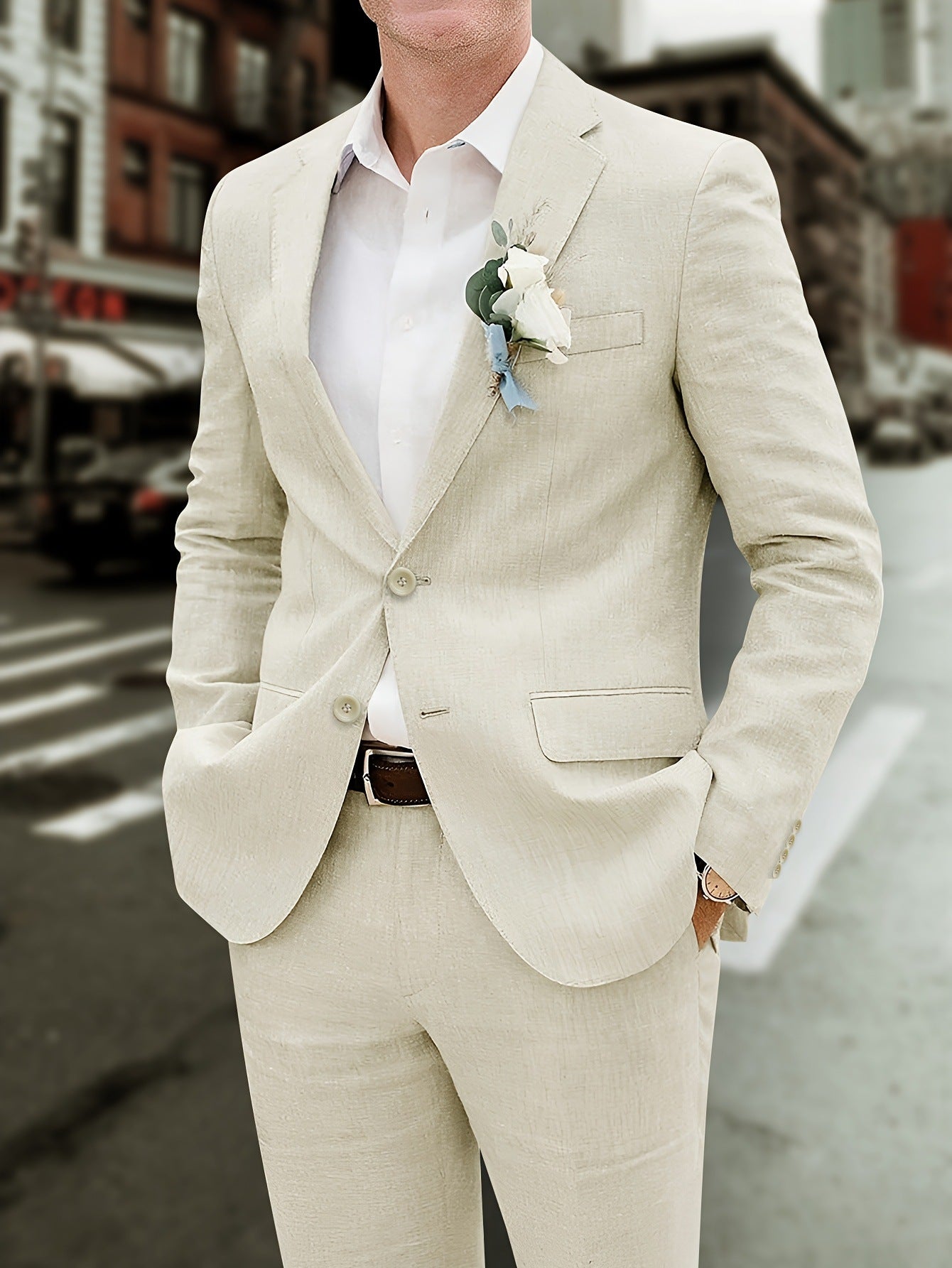 Korean-style Fashionable Casual Mens Blazer