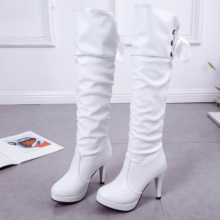 New all-match high heel women over the knee boots