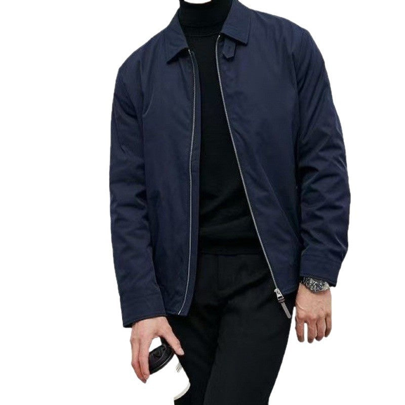 British Retro Solid-Color Versatile Fashionable Long-Sleeve Jacket