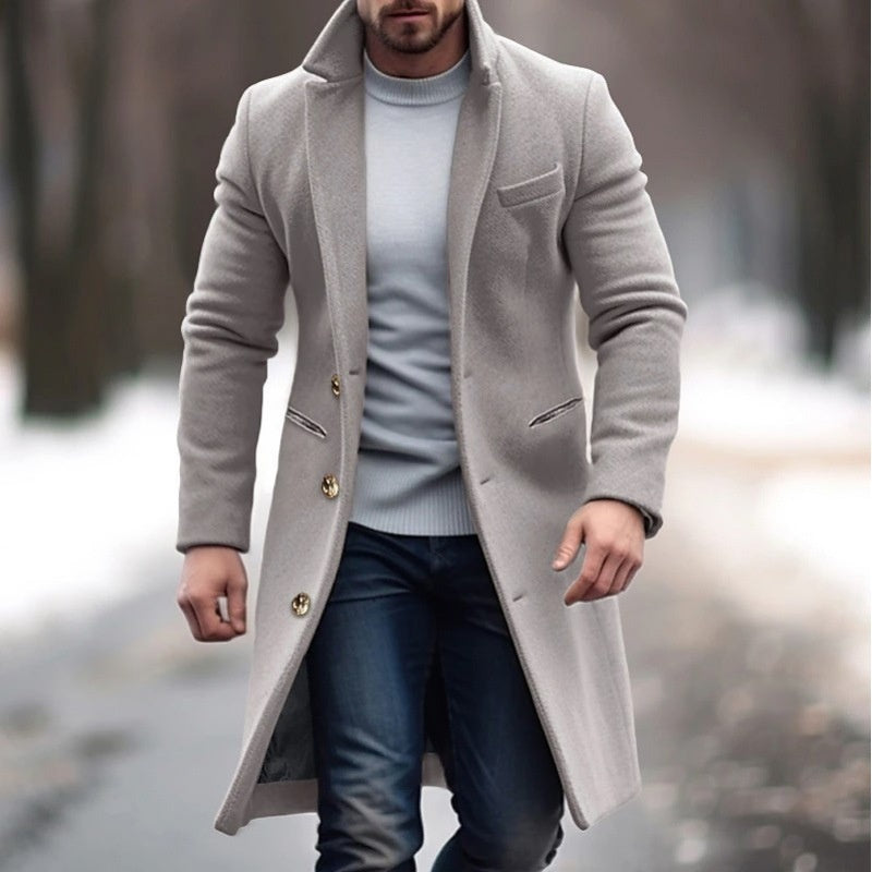 Men's Mid Length Trench Coat