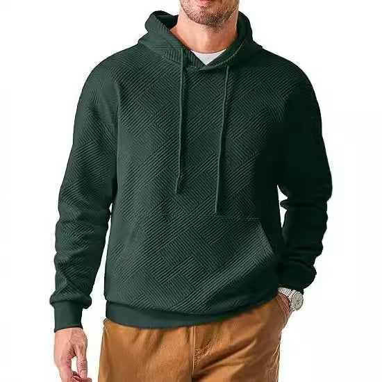 Men's Fleece-Lined Sweater For Autumn And Winter