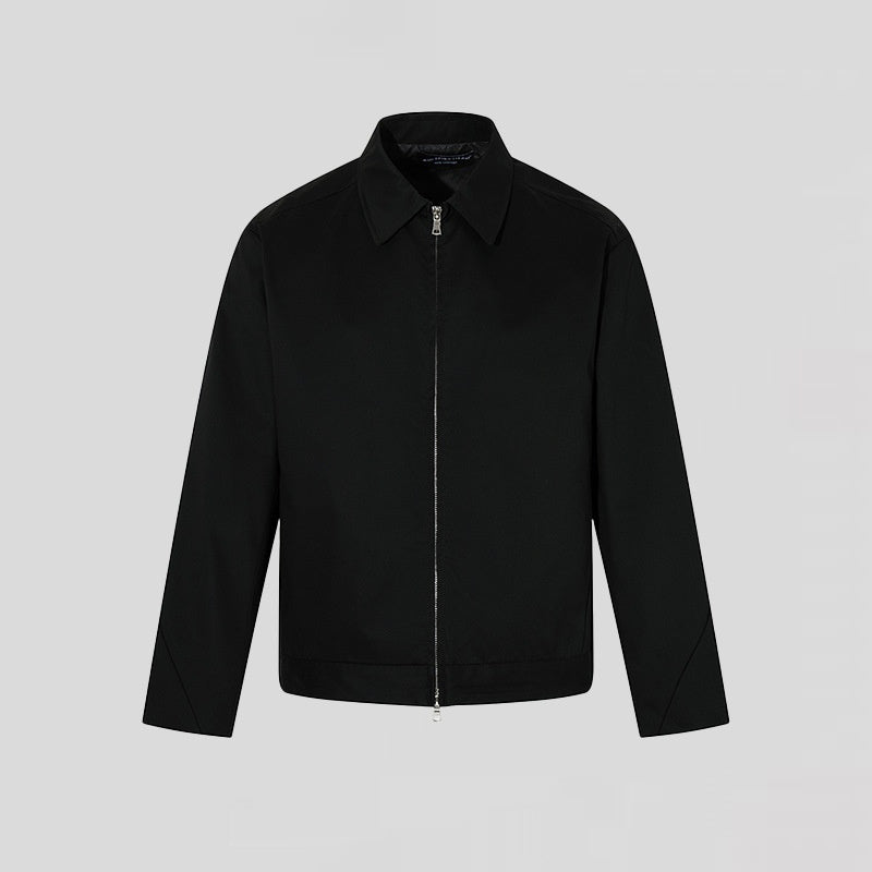 Solid-color Basic Lapel Jacket Coat For Men