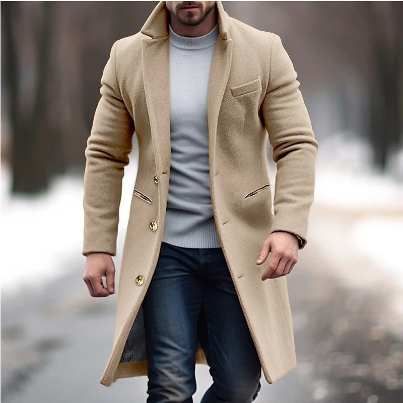 Men's Mid Length Trench Coat