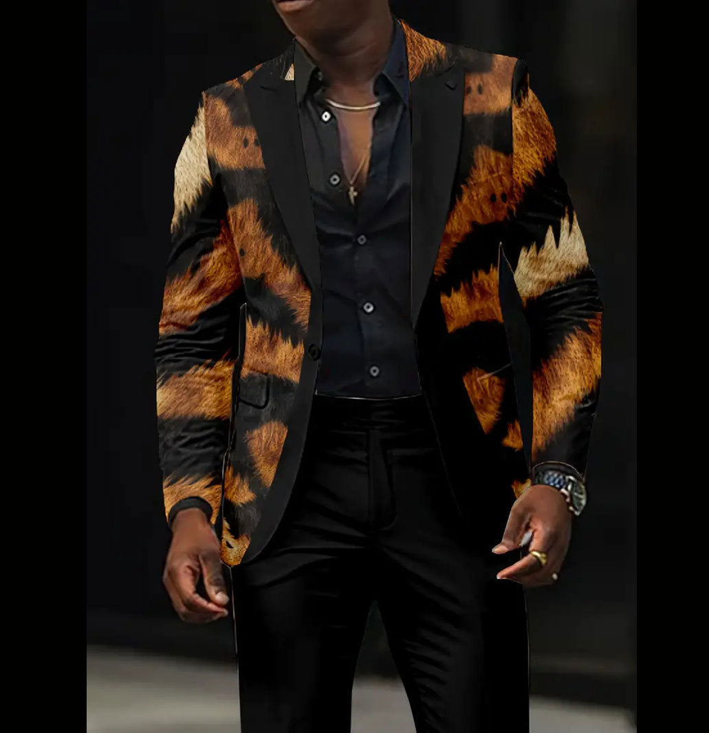 Casual All-match Dark Men's Coat