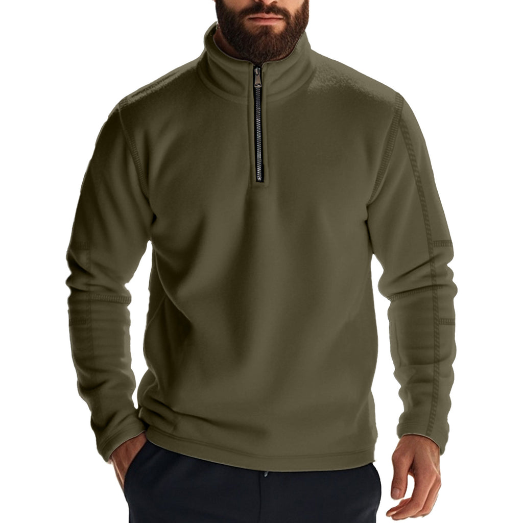 Men's Long Sleeve Solid Color Sweatshirt