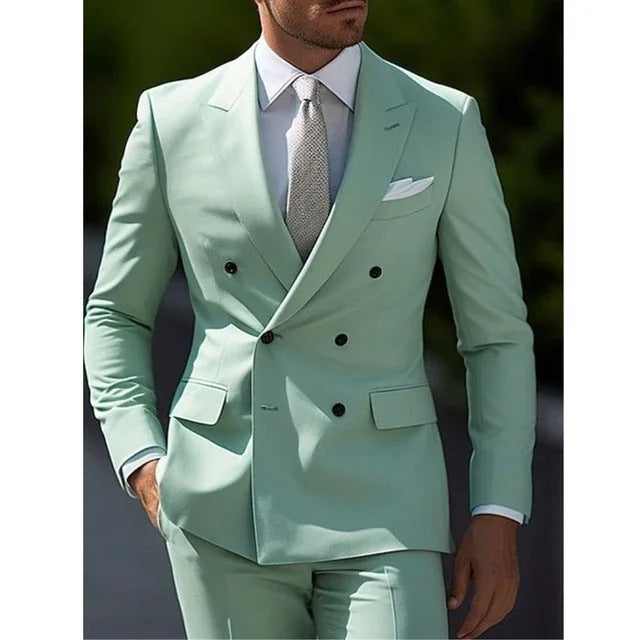 Business British-style Sophisticated Formal Mens Two-piece Suits