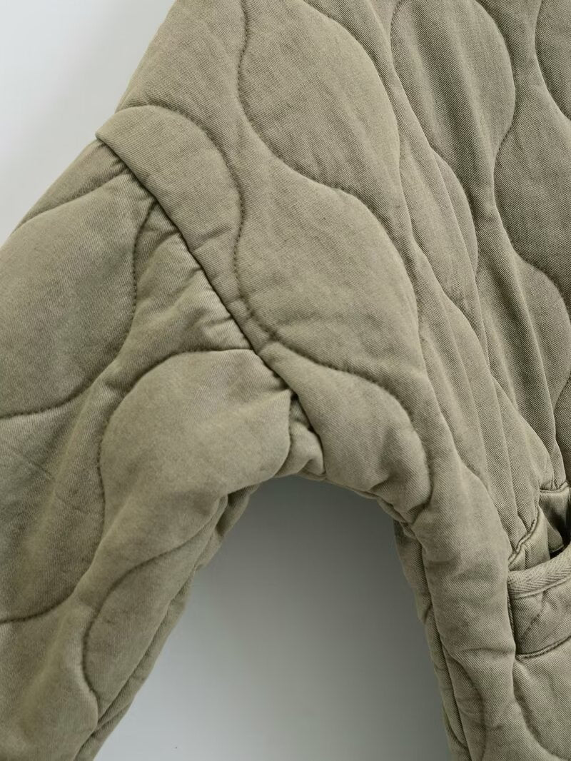 Women's Fashionable Casual Loose Cotton Padded Jacket