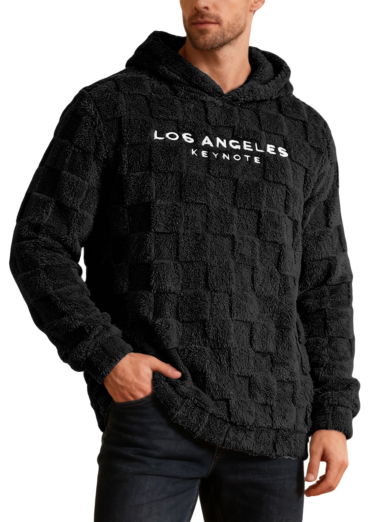 Men's Hooded Embroidered Loose Leisure Sports Hooded Sweater