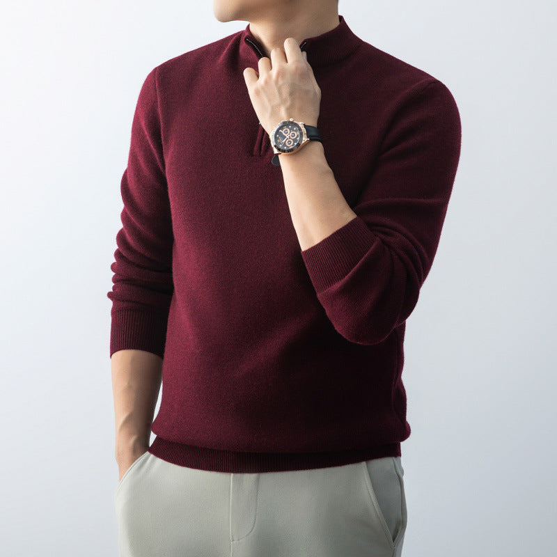 Simple AutumnWinter Mens Sweater Pullover Casual Knitwear
