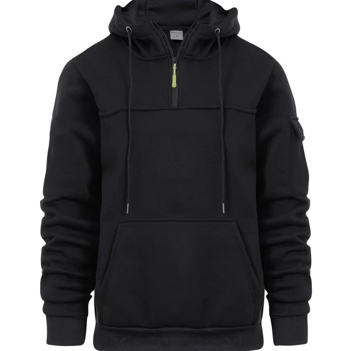 Men's Loose Sweater Half Zipper Hooded Sweatshirt