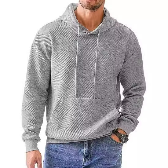Men's Fleece-Lined Sweater For Autumn And Winter