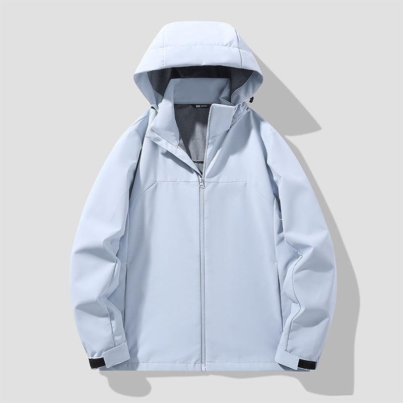 Outdoor Couple's Hardshell Jacket Single-Layer Hiking Coat