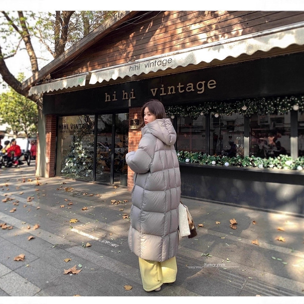 Women's Mid-length New Korean-style Loose Over-the-knee Padded Puffer Coat