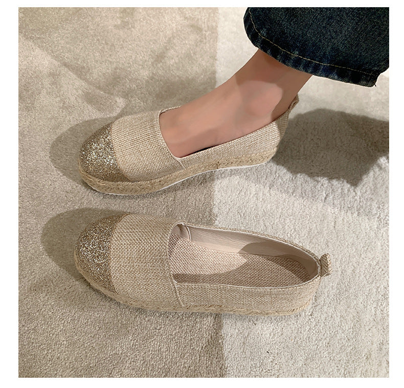 Women's Plus Size Leisure Slip On Thick Bottom Color Matching Sandals