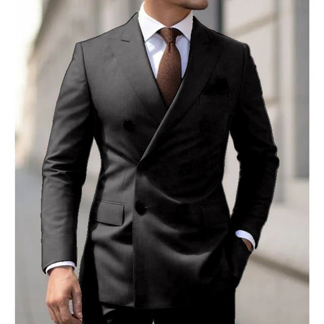Business British-style Sophisticated Formal Mens Two-piece Suits