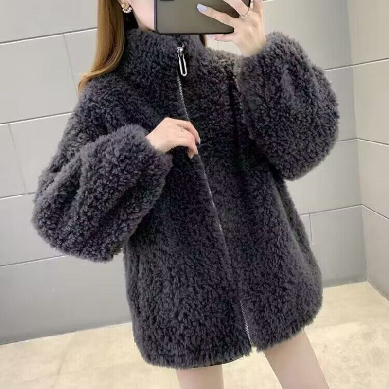 Berber Fleece Coat Women's Thickened Short One