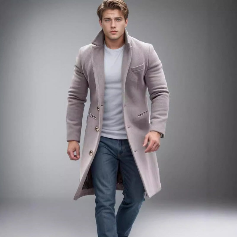 Men's Mid Length Trench Coat