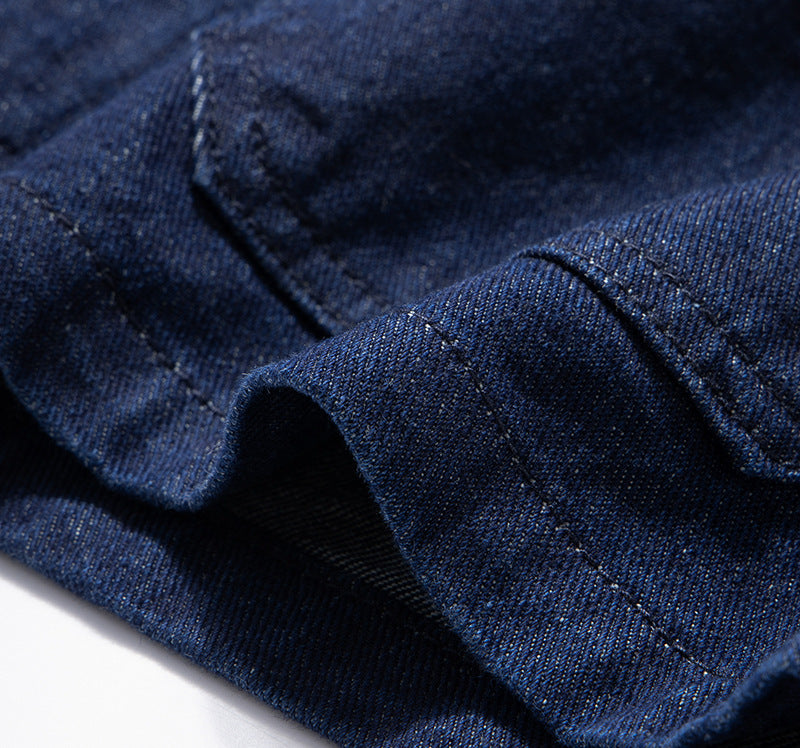 Women's Retro French Workwear Denim Jacket